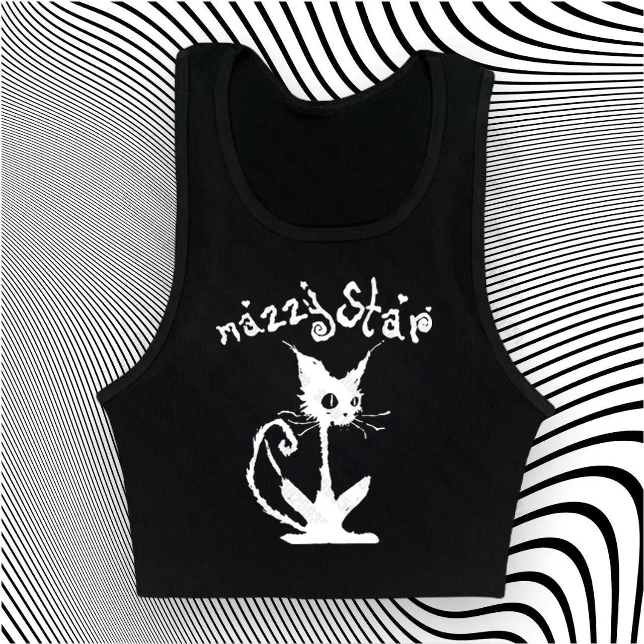 NU: Punk Y2K Baby Tee Short Sleeve Top Gothic Street T-shirt Women's Star Cat Print Black T-shirt Women's Summer Top Emo Rock Girls'